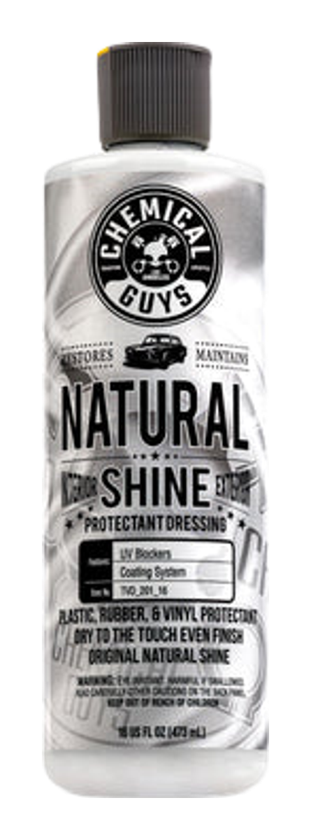 Chemical Guys Natural Shine New Look Shine Plastic Rubber Vinyl Dressing