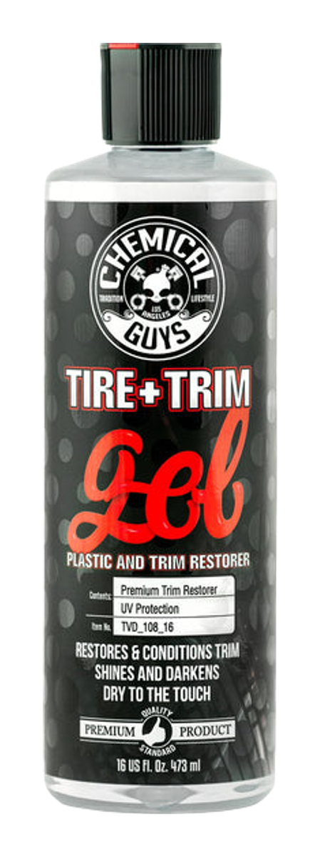 Chemical Guys Tire+Trim Gel Plastic and Rubber High-Gloss Restorer and Protectant